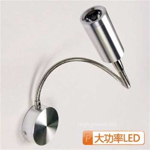 Led壁灯床头灯软管射灯背景壁灯表面安装卧室壁灯3W镜子头灯现代