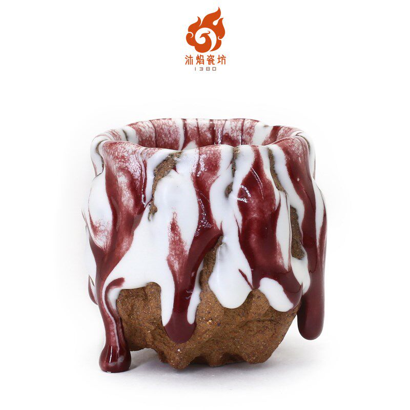 沐焰瓷坊手印小号茶具手工茶杯瓷器品茗杯茶人礼品王忠伟艺术收藏