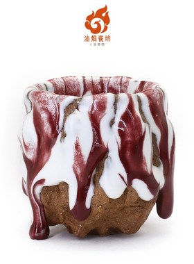 沐焰瓷坊手印小号茶具手工茶杯瓷器品茗杯茶人礼品王忠伟艺术收藏