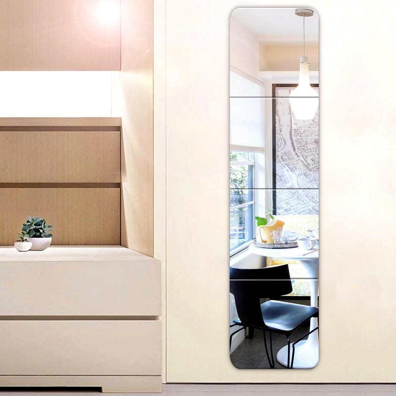 防爆试衣镜子家用全身镜学生组合穿衣镜壁挂粘贴墙宿舍衣柜拼接镜