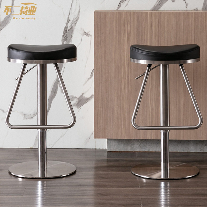 现代简约不锈钢吧台椅家用高脚凳吧椅升降旋转吧凳轻奢酒吧椅椅子,住宅家具,高脚凳,淘宝优惠券,粉丝福利购,淘宝优惠卷
