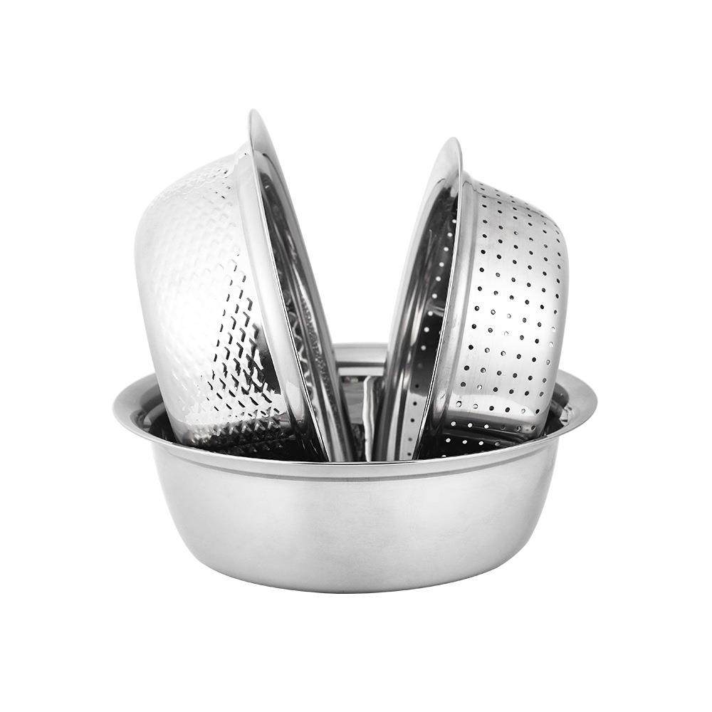 SEIM554LO不锈米筛三件套实用淘米套盆加装厚家用钢洗菜沥水盆套,家装主材,沥水篮,淘宝优惠券,粉丝福利购,淘宝优惠卷