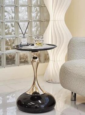 客FWE厅沙边柜侧柜茶几子阳台置架物简约发创意圆桌轻奢小边几床