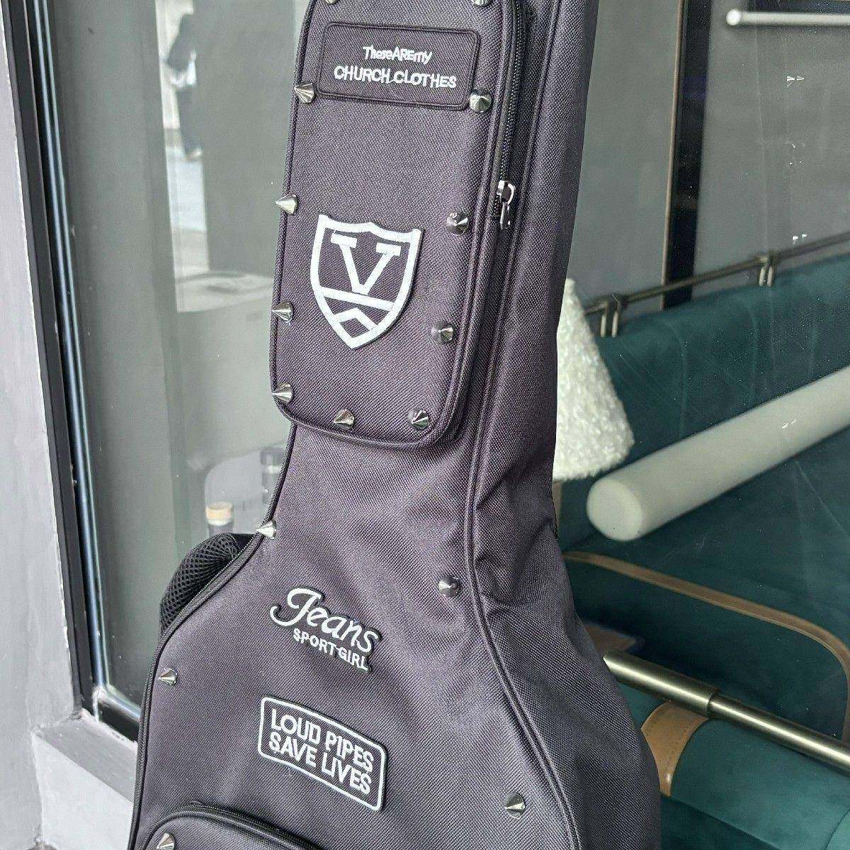 吉他民背带谣木带吉他电吉他贝DKQ斯典个性古卡通吉他背带吉他针