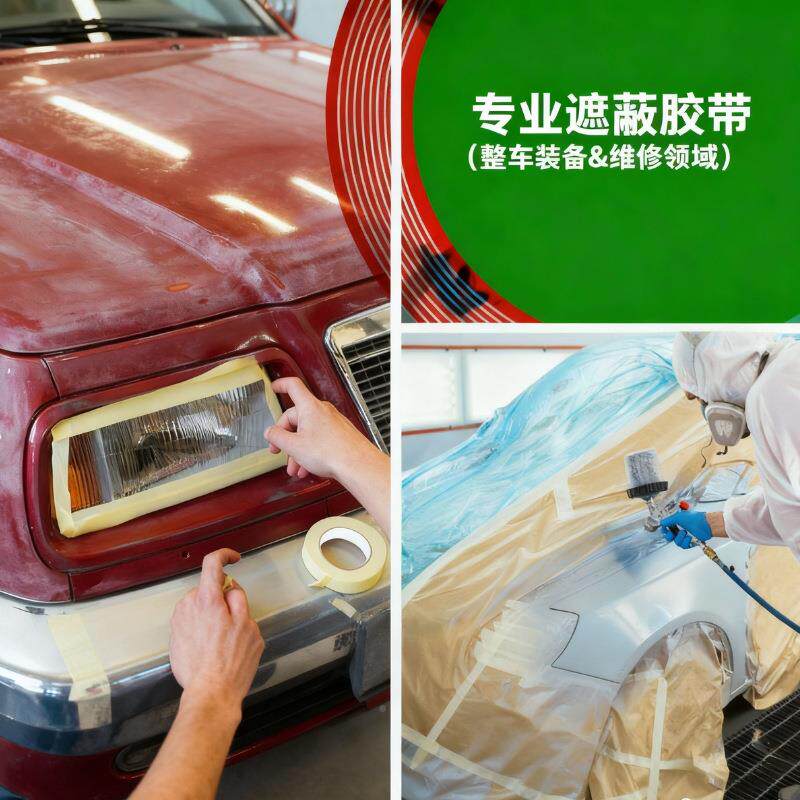 24替平美纹纸胶漆带无痕耐高温汽车喷烤4漆模型遮MMP蔽装修美缝胶