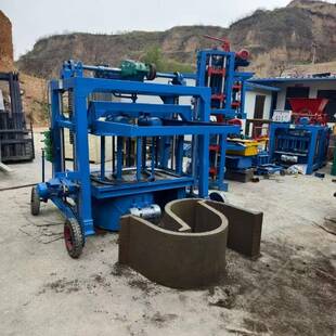 柴机款动半机自动制砖机全自水泥砖生产非洲屋4-35顶砖实油心砖机