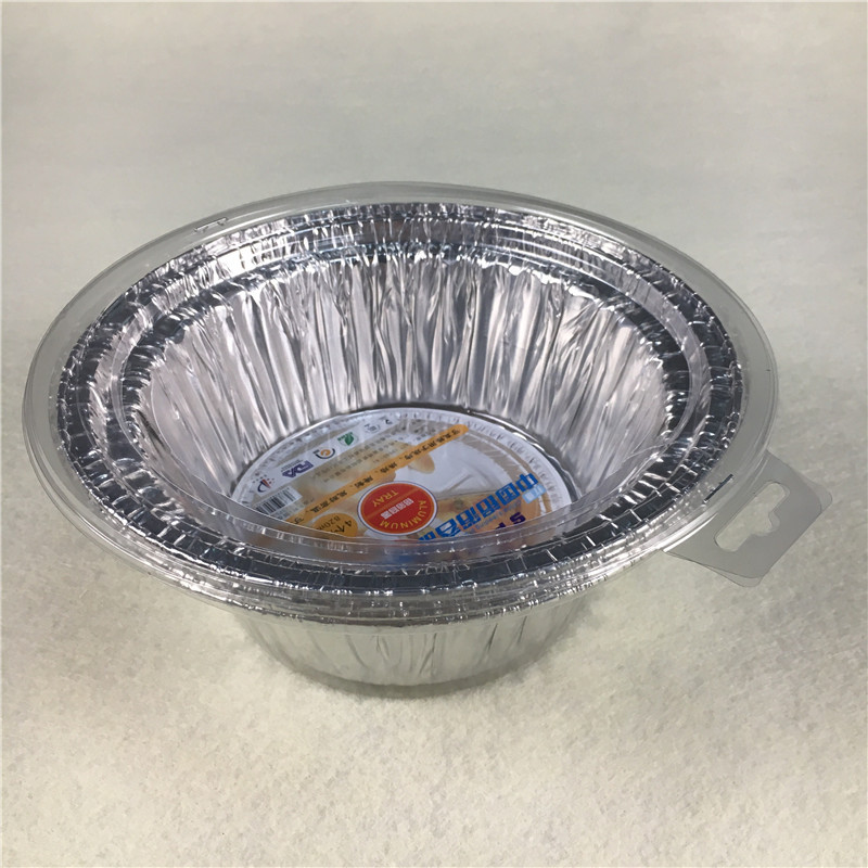 厂家供应超市家庭用精美小包装铝箔餐盒 铝箔碗 一次性家用锡纸盒