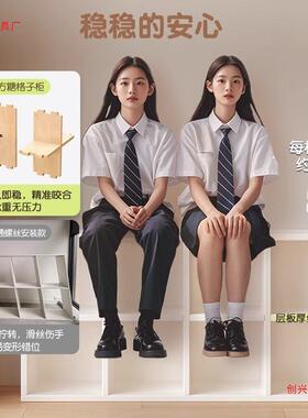 储木置物架沙发旁格子柜客CA63-1-Z厅落地收柜多纳层物柜子实矮柜