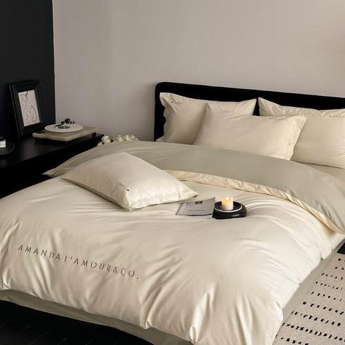 202棉5秋冬轻奢100风S长绒纯棉磨毛四YX-01床件套全棉加厚单笠床