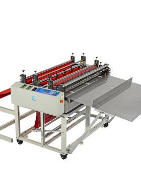 裁切气涨轴机一体送料裁剪QRL机毛毡布料麻布绳切机针织自动裁切