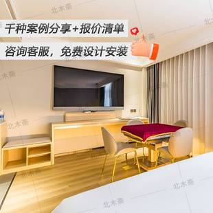 酒店家具床定 制中高端快捷宾馆翻新专用床头床箱样板间设计改造