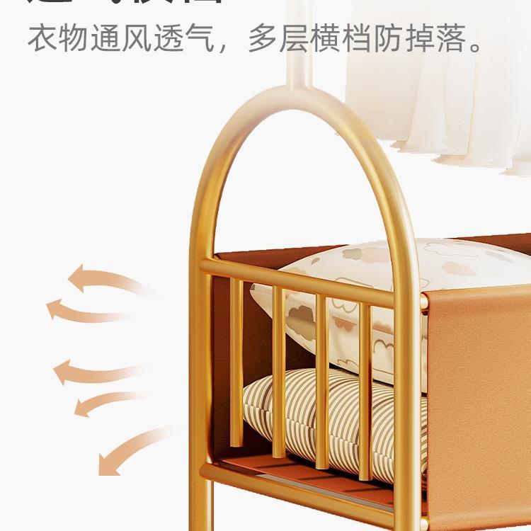 轻奢架家用室落地挂衣架床头晚上放TC衣多功能卧衣衣帽架服收纳架
