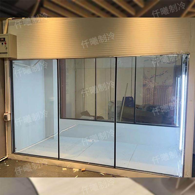 鲜花PID玻璃鲜冷全套玻设备花店专用璃花房鲜花冷藏保库柜风冷展
