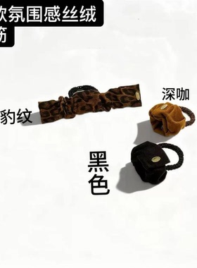 【下单立减50】丝绒弹力高级感发圈高马尾狂欢季气质不伤发发绳YF