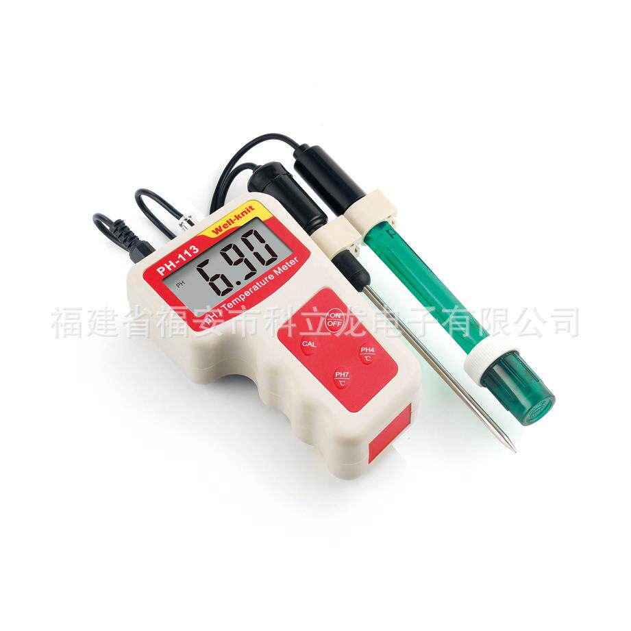 数显自动校正酸度计/温度计PH检测仪实验室水族泳池ph酸度计