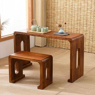 烧桐木古仿古琴桌共桌鸣古IDJ琴凳实桌木琴桌琴凳国学琴书法桌古