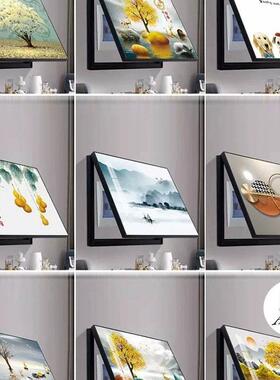 电表箱装饰画关免打现代简约遮挡箱客厅开表盒电配电715箱孔电闸