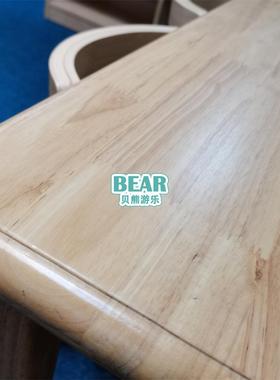 儿园儿童实木绘橡30487幼木松木学习桌椅早教中胶心宝宝加厚长方