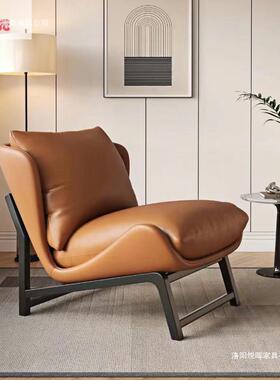 意式奢沙极寝简发客厅室HOQ简约办公室酒店主卧懒人沙发轻休闲沙