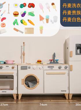 木质孩LTW厨房玩具套装真厨具做饭煮饭小3岁宝6儿童女孩过家家宝