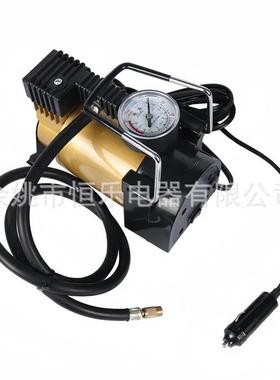 车载2v充气泵用小轿车便携式汽车轮胎大SZZ率112v加气功泵电动充