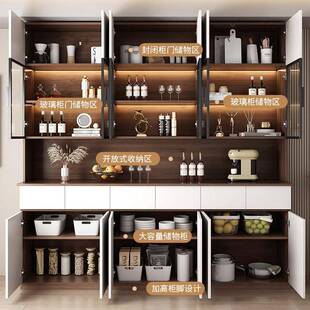 轻餐边柜靠墙柜家高柜茶奢水柜现代简约客用厅加高摆件MYG储物柜