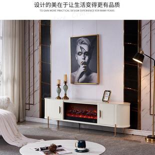 2焰m极简轻奢壁仿炉电视柜装 饰高柜真火取暖电壁炉脚314家用
