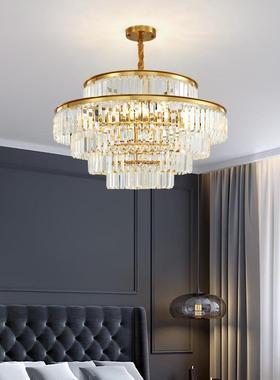 轻奢水晶灯客厅灯吊婚礼堂酒47388店餐厅包工大程灯现代气别墅大