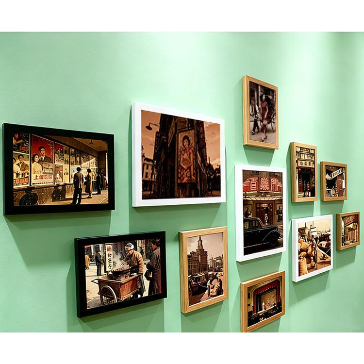 写真画像墙画框全家福挂2515复古装有饰画中堂客厅创意照片画墙组