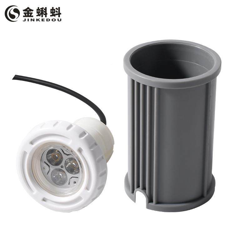 LED入式胶膜水下灯12V胶膜嵌泳池灯TAE具RG3B塑料胶膜池水景灯WIP