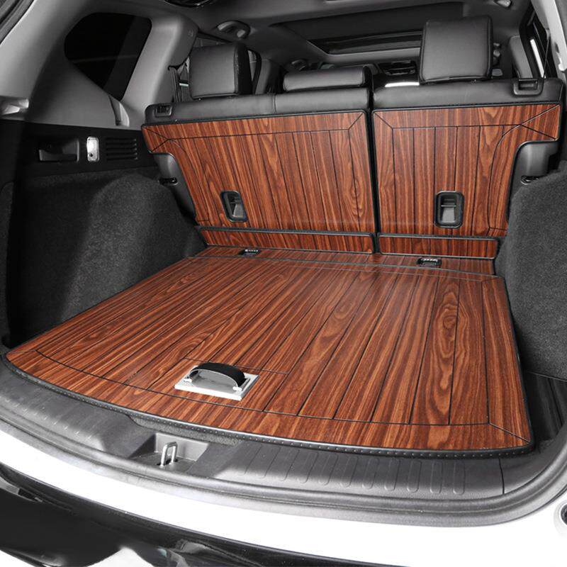 环GFS0款皓影木质尾垫后备箱垫木地板保柚木箱尾箱垫内饰装饰改2