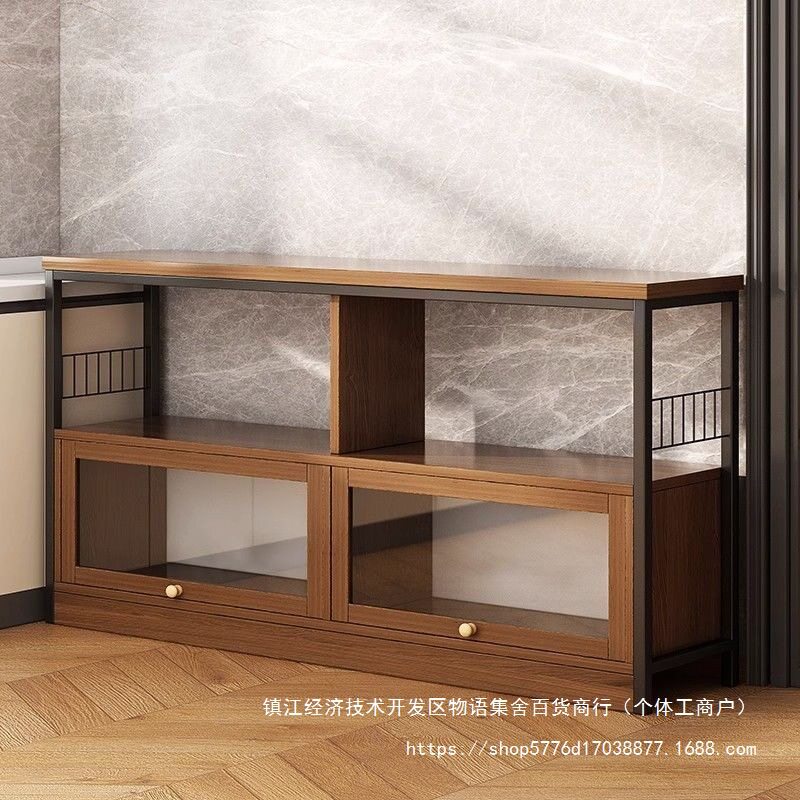 厨房柜子储物柜置物架落地多层橱柜家用备餐切菜桌子多功能收纳柜