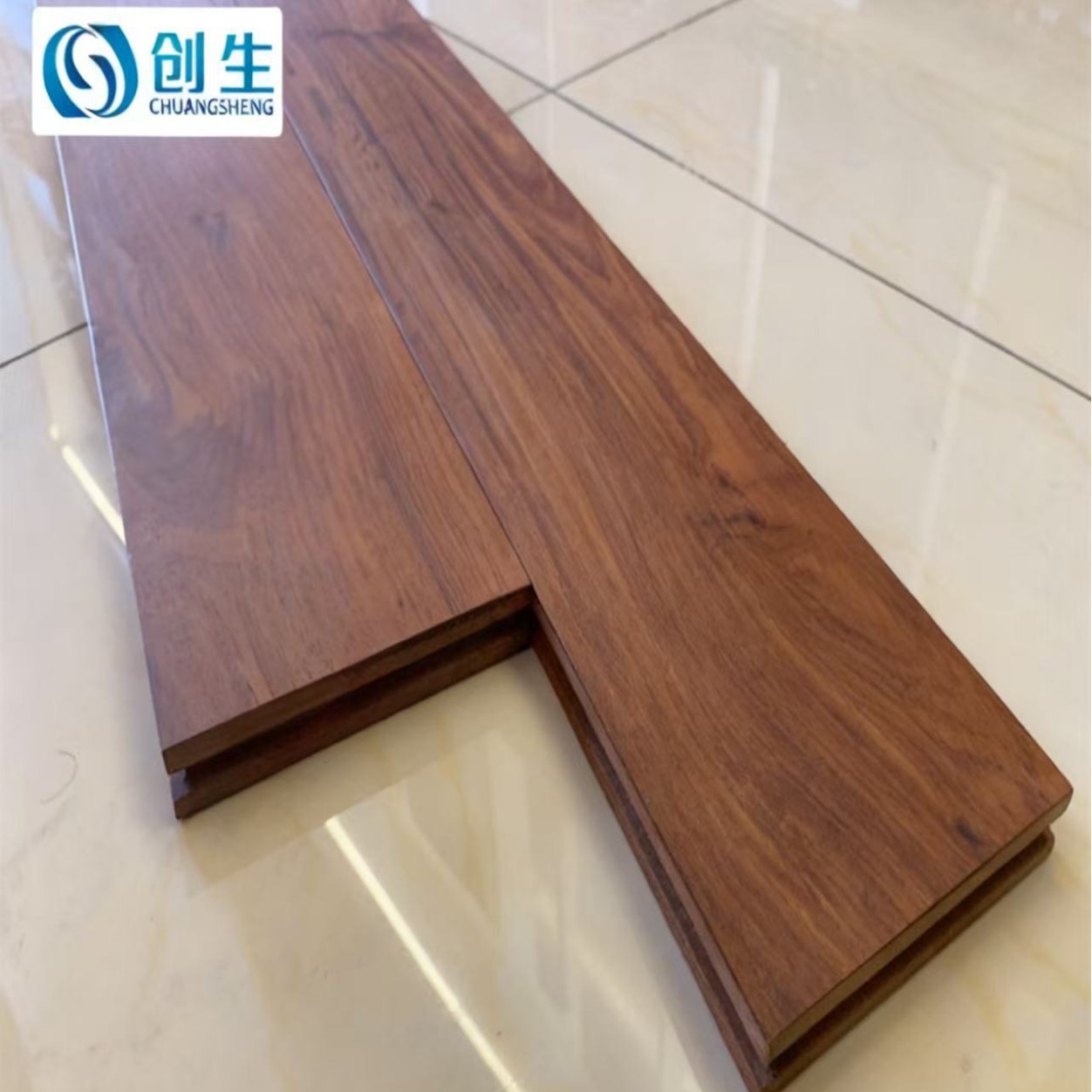 厂家木地板房间卧室客厅防潮耐磨大果紫檀缅甸花梨实木地板全实木