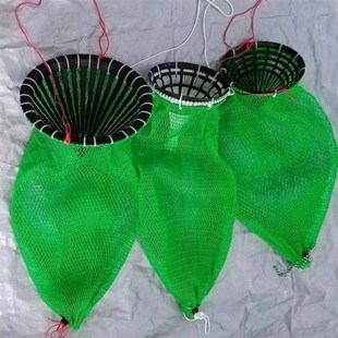 赶海专用潜水网兜倒须防跑鱼护编织网袋螃蟹八爪螺鱼篓夜潜装鱼网