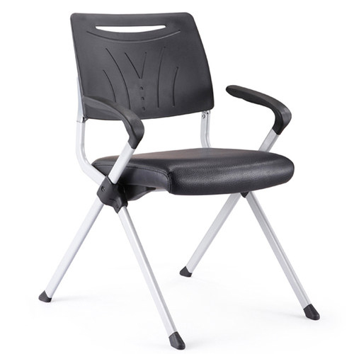 高档滑轮会议室椅翻板折叠椅移动办公椅智慧教室桌椅洽谈接待椅子