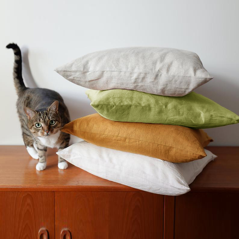 亚麻沙发抱枕靠垫家用客厅飘窗抱枕简约现代床头靠枕含芯定制