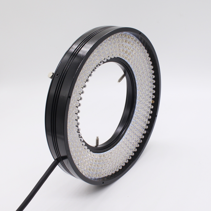 显微镜LED光源环形灯机器视觉检测320灯珠内径100MM可调环形灯圈