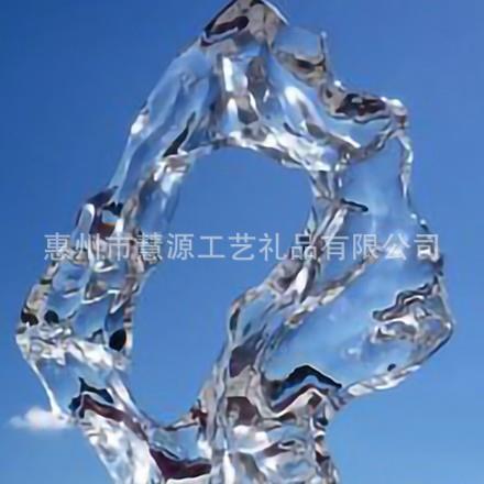 透明水胶工EGJ艺现效代艺术冰块果异形落城市晶雕塑造型大型地摆