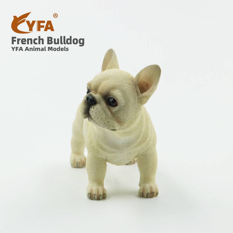 新款可爱法国斗牛犬狗模型仿真法牛车内摆件站姿小法斗