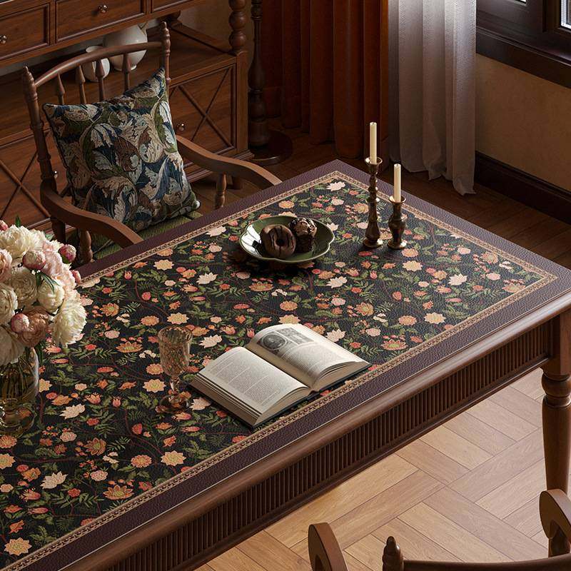 幕幽香美式复古餐桌垫防油防水防烫感桌面垫布中古风圆形kω,鲜花速递/花卉仿真/绿植园艺,其它园艺用品,淘宝优惠券,粉丝福利购,淘宝优惠卷