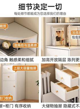 实木角SYF柜转角置角物架用角柜家卧室角墙落三柜靠墙边柜拐角储