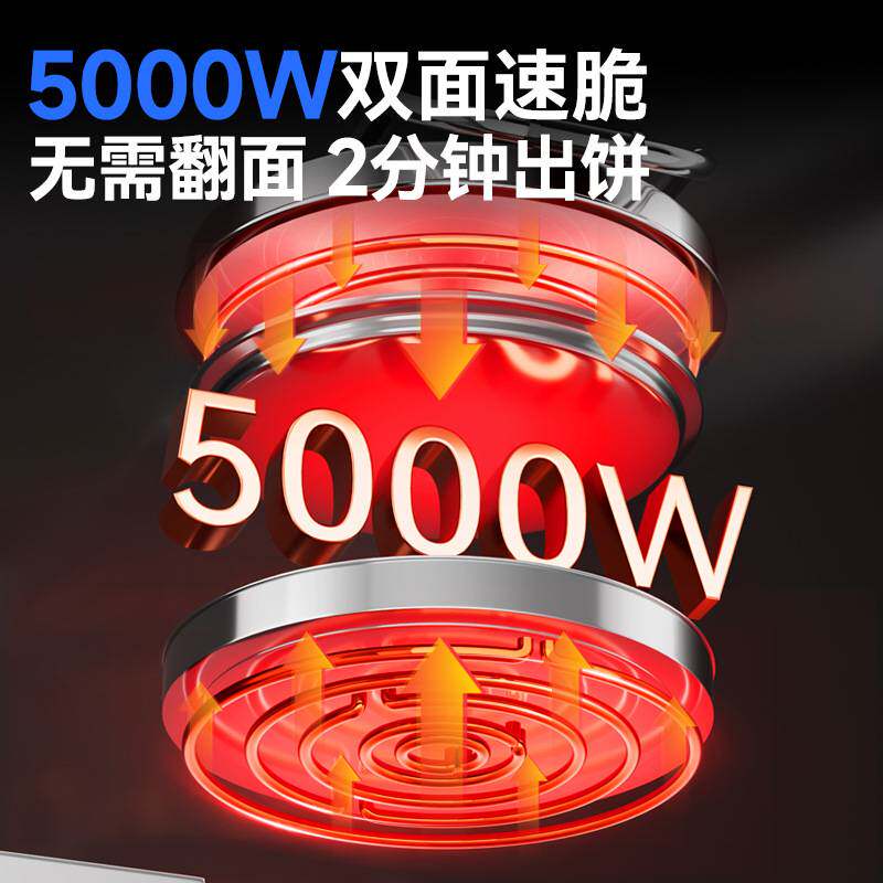 驰能电饼铛商用双面加热恒温电煎包机烙饼机酱香烤饼炉机铁板烧
