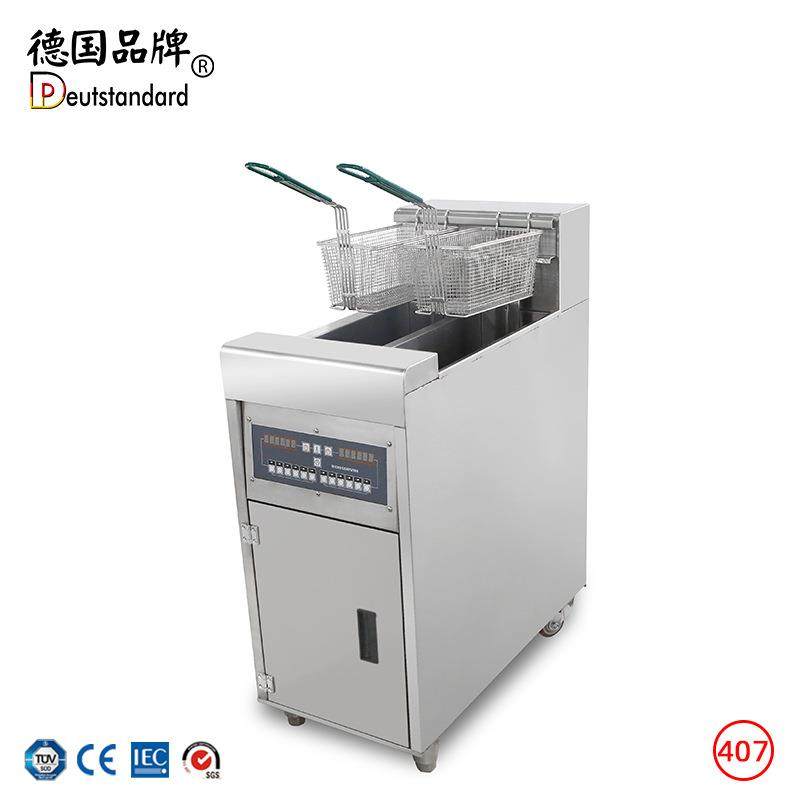 立式炸炉油炸锅商用不锈钢双25升电炸炉油条炸薯条鸡排油炸机油炸