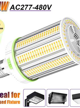高压大功率LED玉米灯泡家用E39E40螺口超亮节能灯大瓦数吊灯光源