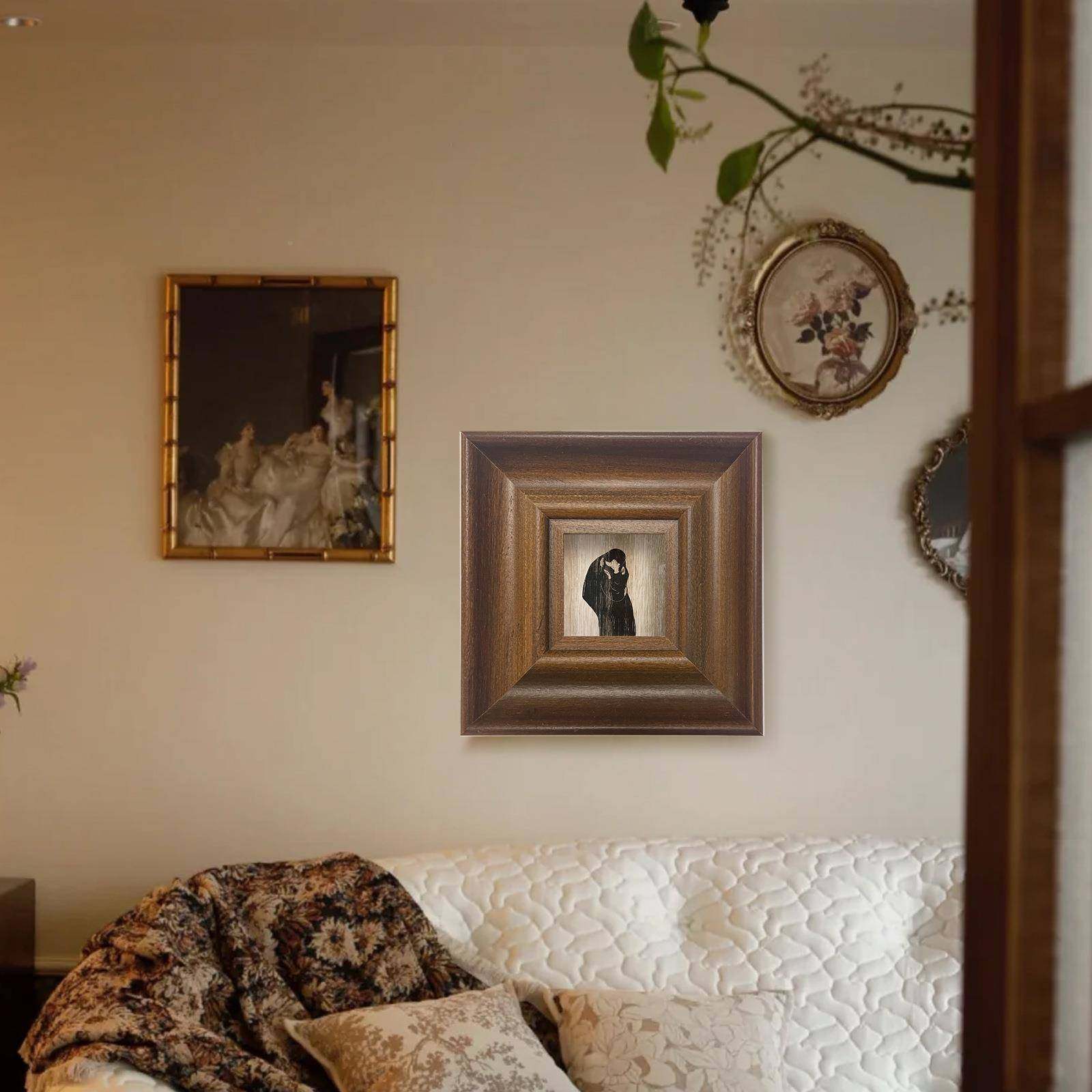 挂美拉德现代简约温柔实木画框居家好物装饰画1762框相框复系古油,家居饰品,DIY亲子装饰画,淘宝优惠券,粉丝福利购,淘宝优惠卷