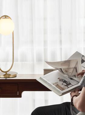 现d5250现代装饰灯后代简约创意设计师电镀古铜客厅卧室金书房le