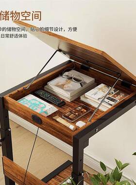 移床边升降卧室家用简易CVG动书房学生宿舍学习桌懒人专用桌电可