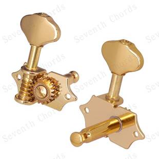 开放式民谣木电吉他弦钮琴头钮扭弦准弦轴旋钮上卷弦器穿弦孔前金