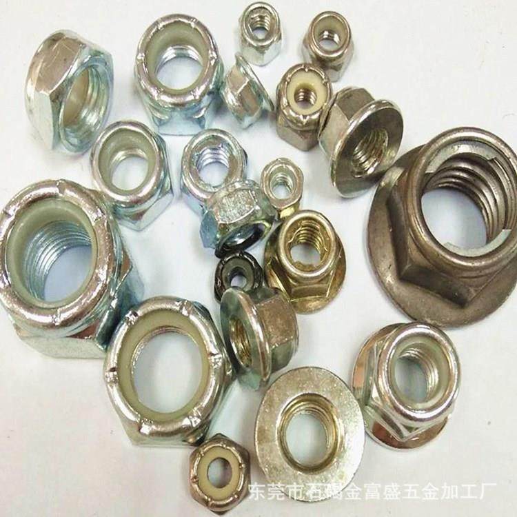 厂REA销兰锌嵌件0尼龙防松锁紧六1角薄螺母英制/4*2牙-11*8厚5.5