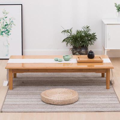 室长条桌楠夫竹矮脚经济型休茶ALXX7412几小型功塌塌闲米桌茶。台